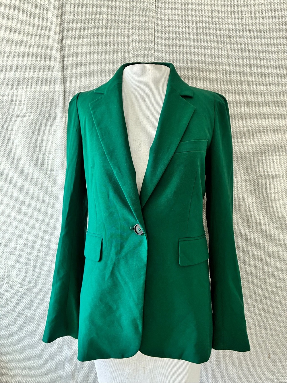Bar III Emerald Green Single-Button Blazer
